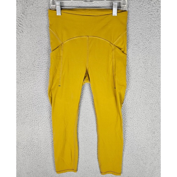lululemon athletica Pants - Lululemon Activewear Leggings Womens 6 Stretch Pockets Wunder High Waist LW6BRFS